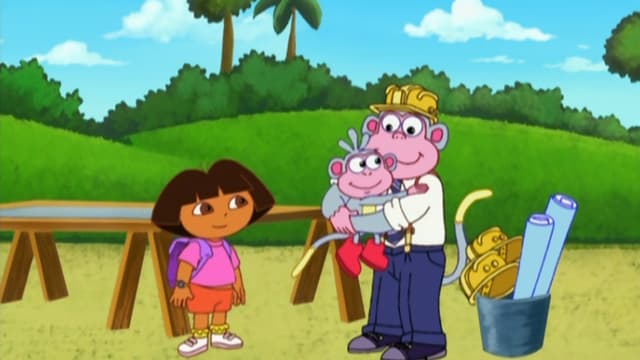 El dinosaurio de peluche de Botas